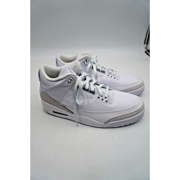 Nike Air Jordan 3 Retro White/Metallic Silver-White CT8532 111 Men Size12.5 New main image 8